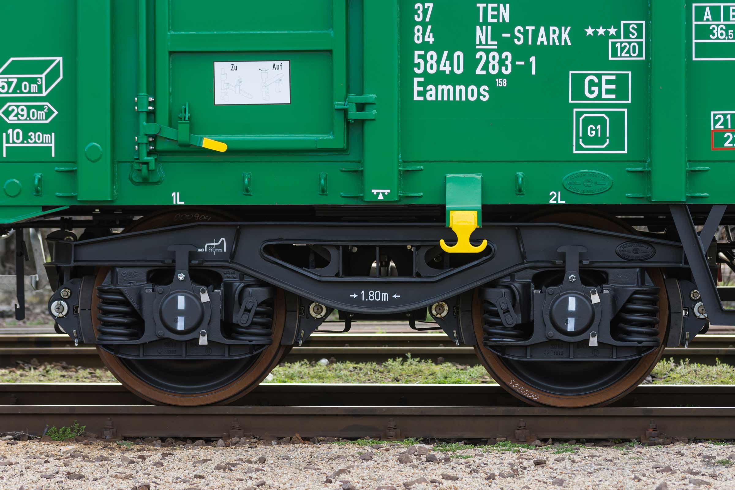 Undercarriage of a train